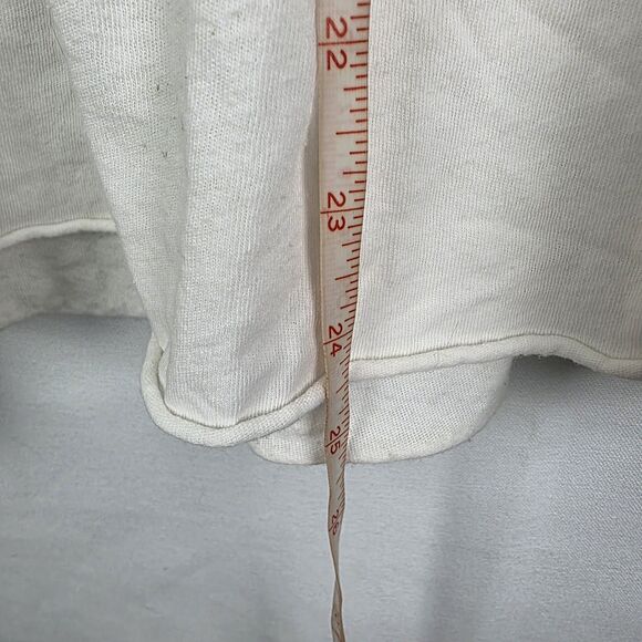 We the Free People  Anytime Tank Top Peplum Ivory/ Off-White   size LARGE - Picture 7 of 7